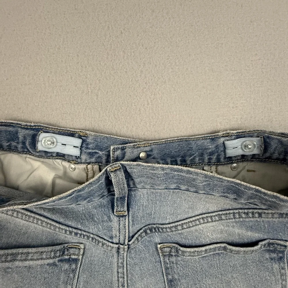 Old Navy Jeans Boys 18 Blue Distressed Loose Built-In Flex Denim Adjustable Wais